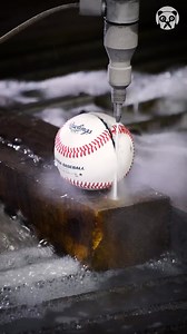 126K views · 98 reactions | Cutting baseball using waterjet Partner: maibmfg IG: https://www.instagram.com/maibmfg | Science, Tech and Universe | Facebook