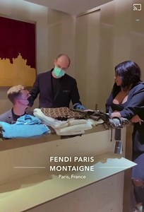 EMMA LOHOUES DANS LES LOCAUX DE FENDI PARIS. Big respect Emma ! | Agassi Events