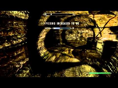 Skyrim - How to Get 100 Lockpicking Fast