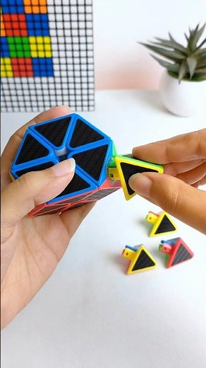 Checkerboard Pattern on a Pyraminx ✨