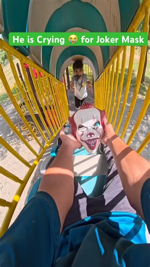 Bella Ciao is Snatched joker mask in playground parkour#shorts#youtubeshorts