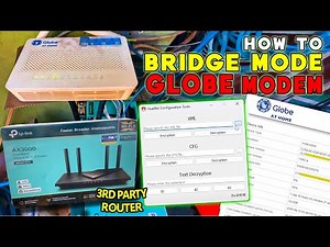 How to BRIDGE GLOBE ROUTER and use any 3RD PARTY ROUTER | Get PPPoE Username & Password