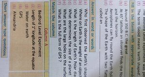 The term Geoid means 'earth shaped'. Fill in the blanks with ap... | Filo