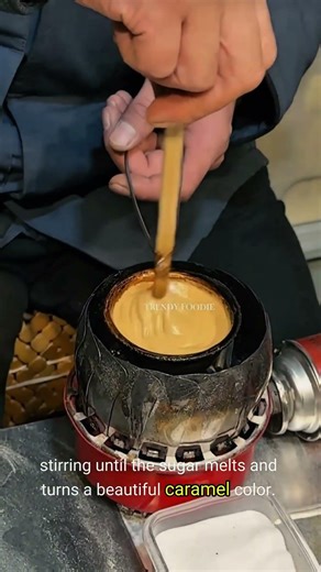 Famous Dalgona candy . Squid Game . #shorts #shortvideo #famous #streetfood