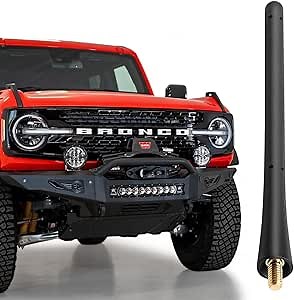 Antenna for Ford Bronco 2019 2020 2021 2022 2023 2024 2025 2026, Short Ford Bronco Antenna Replacement, 7 InchFord Bronco Accessories Upgrade Car FM AM Radio Reception