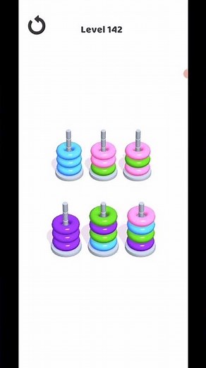 Hoop Stack Level 142 WalkThrough Solution Gameplay
