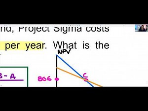 How to calculate the crossover rate using incremental cash flows (IRR)