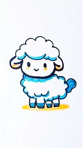 Cute Lamb Drawing 😍
