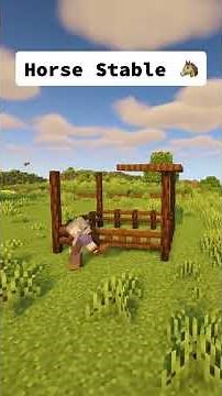 Building the Ultimate Minecraft Horse Stable 🐴🔥 #Shorts