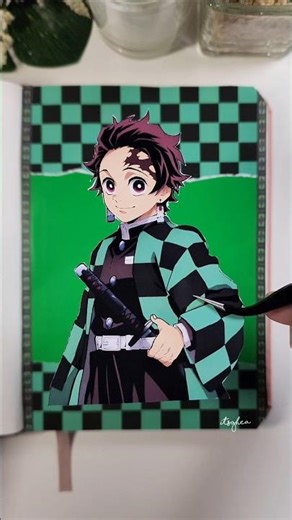 Scrapbooking | Demon Slayer 'TANJIRO' | Journaling #scrapbooking #demonslayer #tanjiro