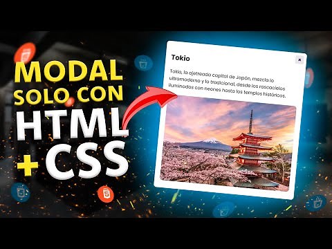 Como CREAR una VENTANA MODAL o POP UP solo con HTML y CSS3 desde CERO | ¡No necesita javascript!