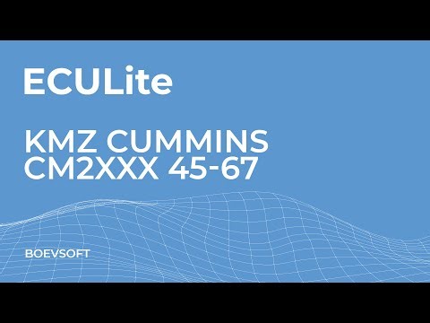 Eculite | 17 Kmz Cummins CM2xxx 4.5-6.7