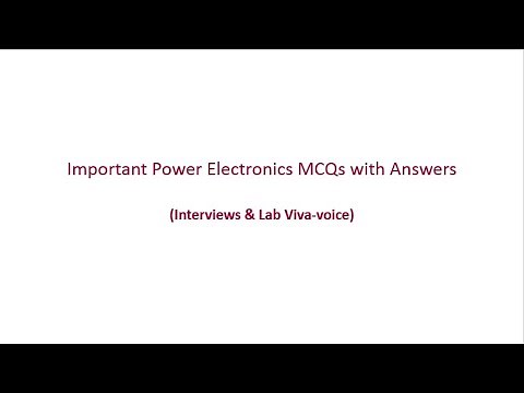 important power electronics mcqs with answers l important power electronics mcqs for lab viva-voice