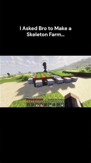 I Asked Bro to Make a Skeleton Farm…
