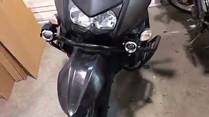 Lights installed on our full body crash bars from dirtracks.com http://www.dirtracks.com/Klr650-full-body-engine-crash-bar-2008-2017-69.htm | DirtRacks