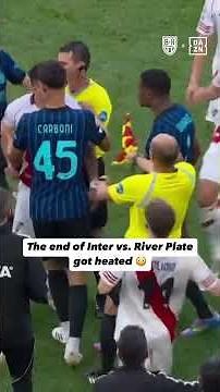 Acuña losing it at Dumfries, Montiel sent off and a FT scuffle 😐