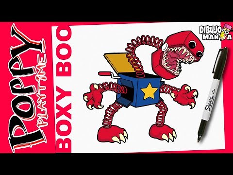 COMO DIBUJAR DIBUJAR A BOXY BOO DE POPPY PLAYTIME PROJECT | how to draw boxy boo from poppy playtime