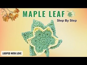 ✨ Crochet Maple Leaf 🍁 | Easy Fall Leaf Tutorial for Beginners