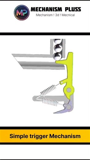Mechanism ! 3d ! Mecnical on Instagram: "Simple trigger Mechanism #physics #knowledge #science #reels #trendy"