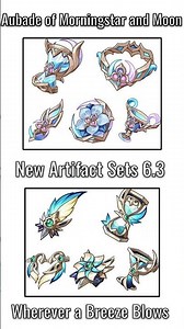 New Artifact Sets 6.3 ✨️||Lunar IV ||#genshinimpact #genshinleaks #genshin