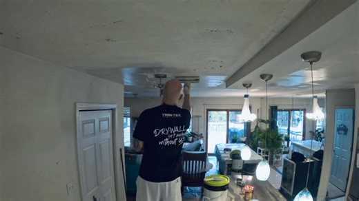 🍿 Popcorn Ceiling Removal 🍿 First skim coat applied. KD Drywall N Paint LLC 📞 302-364-2044 🌐 kddrywallnpaint.com 📜DE Lic. 2022706335 #drywall #drywallrepair #kddrywallnpaint | KD Drywall N Paint LLC