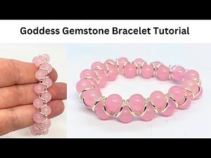 Goddess Bracelet, Gemstone Bracelet, Rose Quartz Beaded Bracelet, Bracelet Tutorial,