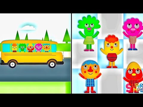 THE WHEELS ON THE BUS🚍🔘|noodle and pals|Sponsored by Preview 2 Effects