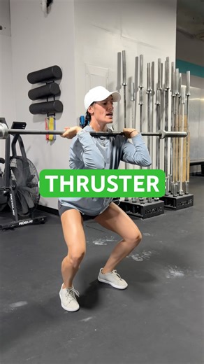 Thruster technique! #workouttutorial #crossfit #thruster