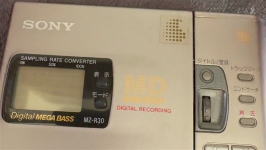 索尼mz-r30MD播放器 两台 #老物件 #md随身听 #md碟片机 #索尼md
