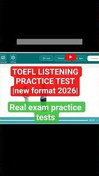 TOEFL Listening practice test 4. Watch full video on my channel.#toefl #toefllistening#toeflspeaking