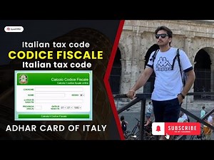Italian tax code | codice fiscale online | Adhar card of italy | Italian tax code