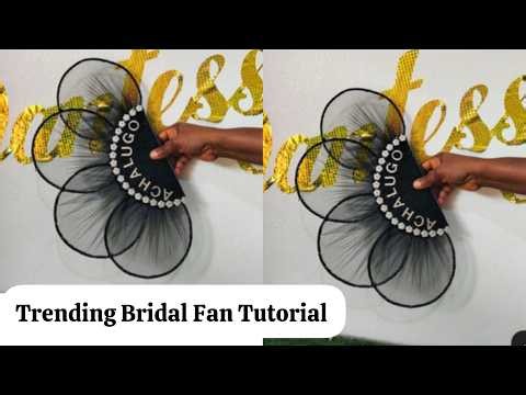 How to Make a Trendy Bridal Handfan | Asoebi & Wedding Fan Tutorial (Beginner Friendly!)