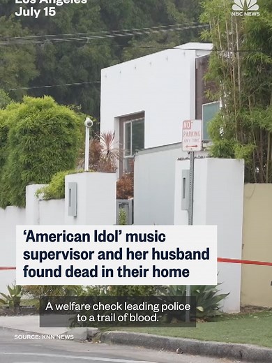 A man was arrested in the fatal shootings of an “American Idol” music supervisor and her husband, a day after the couple was found dead in their Los Angeles home, police and a representative of the show said.