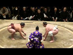 20120119 大相撲初場所 12日目 把瑠都ｖｓ稀勢の里