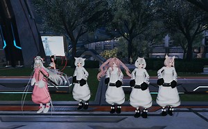 【PSO2NGS】一次临时起意的集体跳舞，但配乐好像有点问题