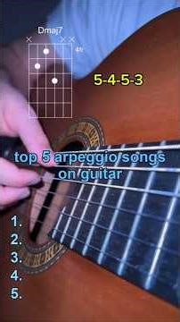 Top 5 Arpeggio songs on guitar || beautiful chords progression|| ‪@12AM_Lyri‬ tiktok content ||