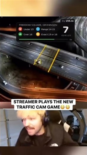 Streamer plays the new traffic camera game #shorts
