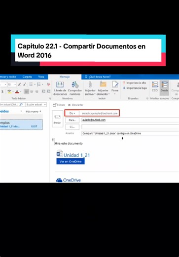 Compartir Documentos en Word 2016/2019 - Capítulo 22.1
