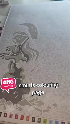 smurfs colouring page #colouring #giftideas #smurfs