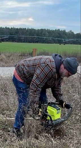 First use of Ryobi 40V Cordless Post Hole Digger Auger