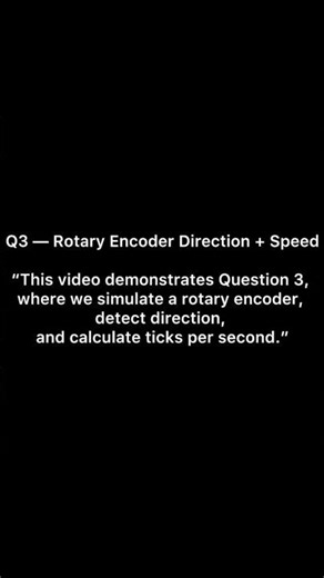 Q3 — Rotary Encoder Direction + Speed