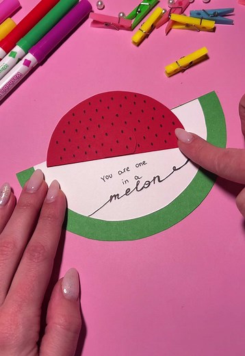 DIY Watermelon Card: Fun and Easy Craft Project
