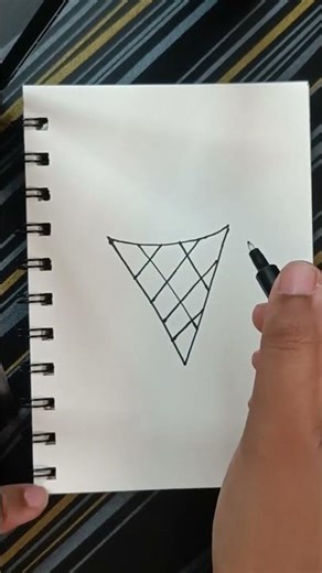 Easy way to draw Ice cream cone