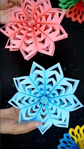 🎁 Handmade 3D Paper Snowflake | Easy & Fun Craft