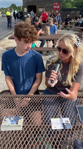 RUSH Sprint Car Series driver, Wyatt Long enjoying some tine at the Willy's World Kids Club Presented by MillCraft Barns!🏁 | Sharon Speedway