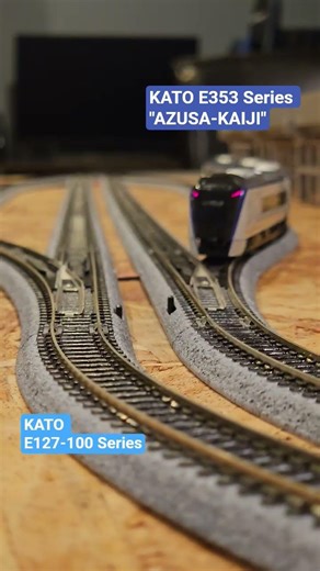 E127 100 Series Passes E353 Series "Azusa Kaiji"