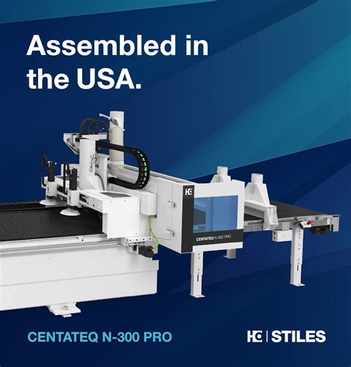 1K views | The HOMAG CENTATEQ N-300 is your nesting-based, industrial CNC solution for cabinets, furniture, millwork, and more. Turn sheets into finished parts at true production scale with maximum reliability and minimal downtime. | Stiles Machinery | Facebook