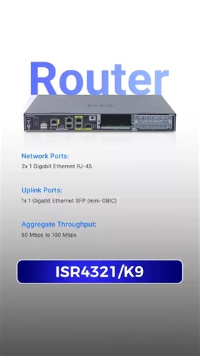 Cisco ISR4321/K9 Integrated Services 4321 Router #cisco #router #shorts
