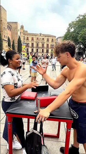 Arm Wrestling with Girls | AKIMBO vs The Others 💪 #armwrestling