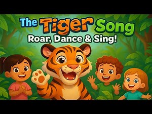 🐯 The Tiger Song for Kids | Fun Animal Song | Learn, Dance & Roar | The Blend Channel | #kidssongs